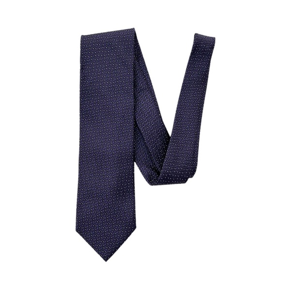 Ermenegildo Zegna Purple Patterned Silk Tie - Picture 1 of 7